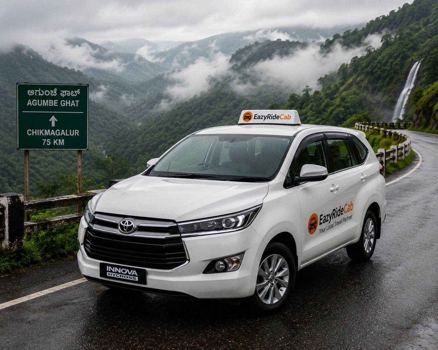 Udupi to Chikmagalur taxi through Agumbe ghats