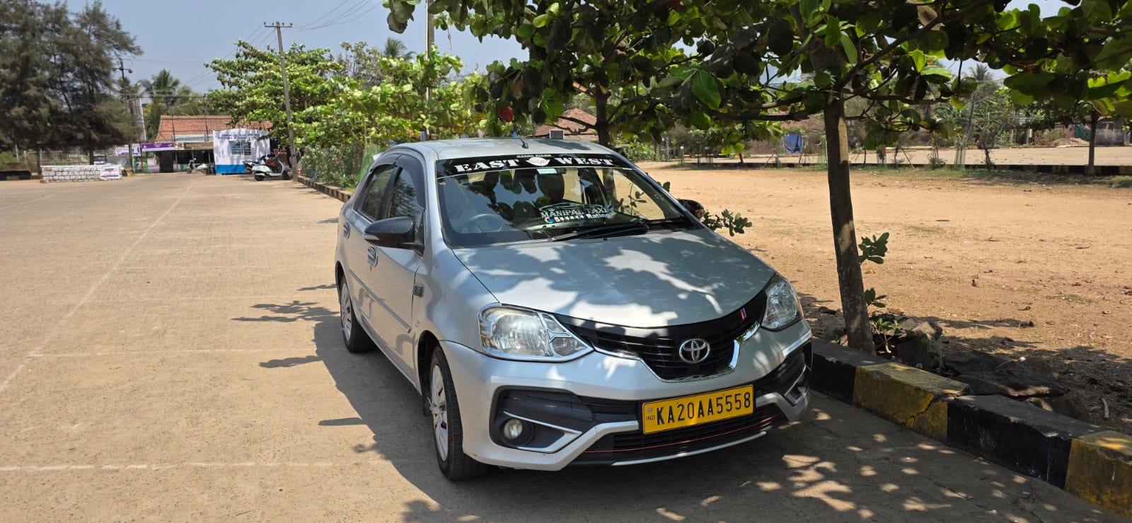 Toyota Etios taxi in Udupi for daily commutes