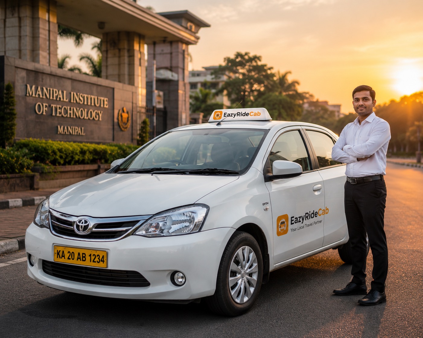 Local taxi ride for KMC Hospital and MIT students in Manipal